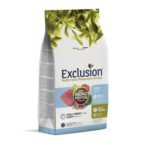 EXCLUSION MEDITERRANEO Monoprotein Puppy Small Breed con Tonno 500gr. -