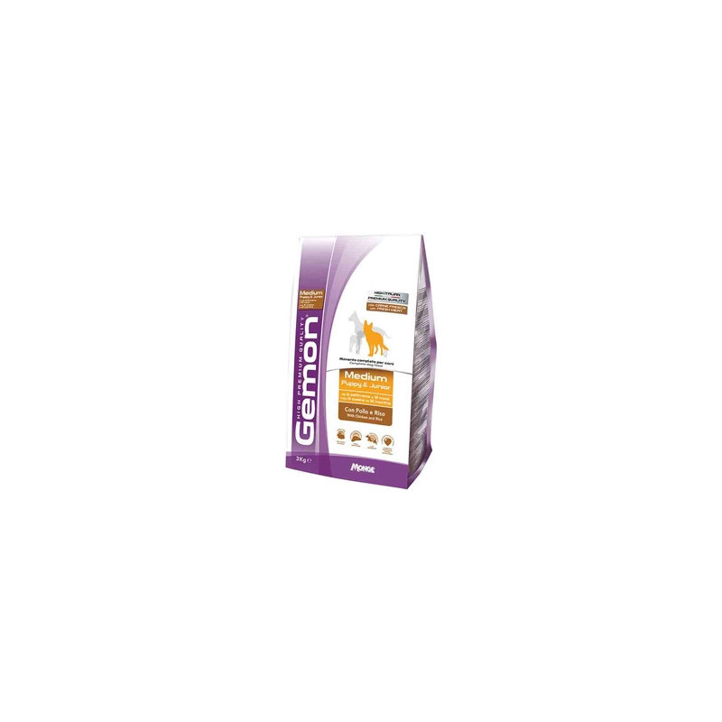 GEMON Dog Medium Puppy et Junior avec Poulet et Riz 15 kg. GEMON Dog Medium Puppy et Junior avec Poulet et Riz 15 kg.
