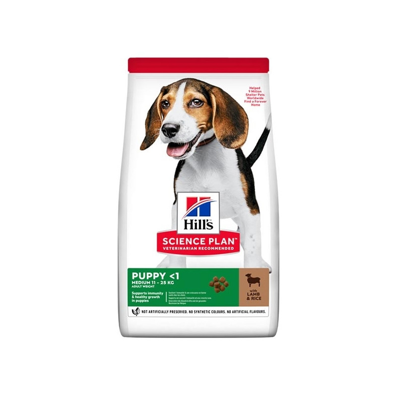 HILL'S Science Plan Medium Puppy avec Agneau et Riz 800 g. HILL'S Science Plan Medium Puppy avec Agneau et Riz 800 g.
