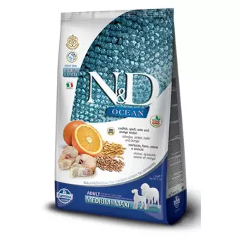 Farmina n & d ocean low grain medium maxi orange cod 2,5 kg