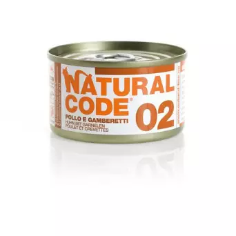 NATURAL CODE - 02 Pollo e Gamberetti 85 gr. - 