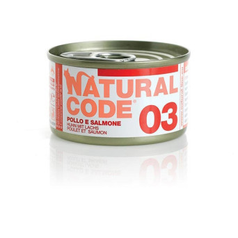 NATURAL CODE - 03 Pollo e Salmone 85 gr. - 