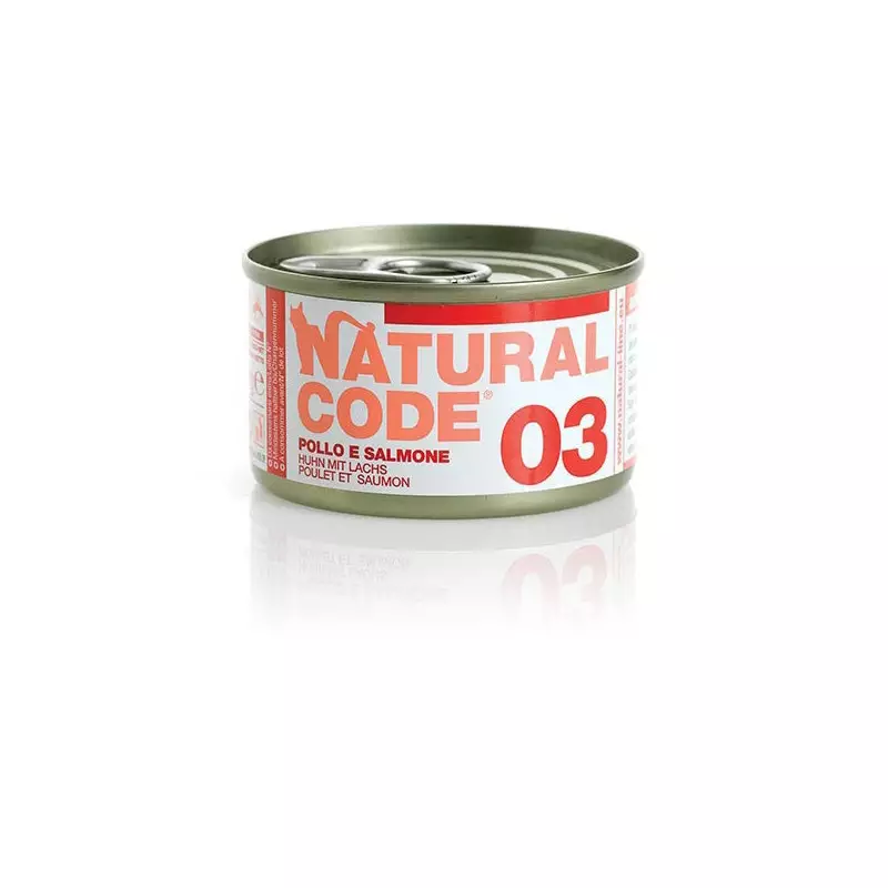 NATURAL CODE - 03 Pollo e Salmone 85 gr. NATURAL CODE - 03 Pollo e Salmone 85 gr.