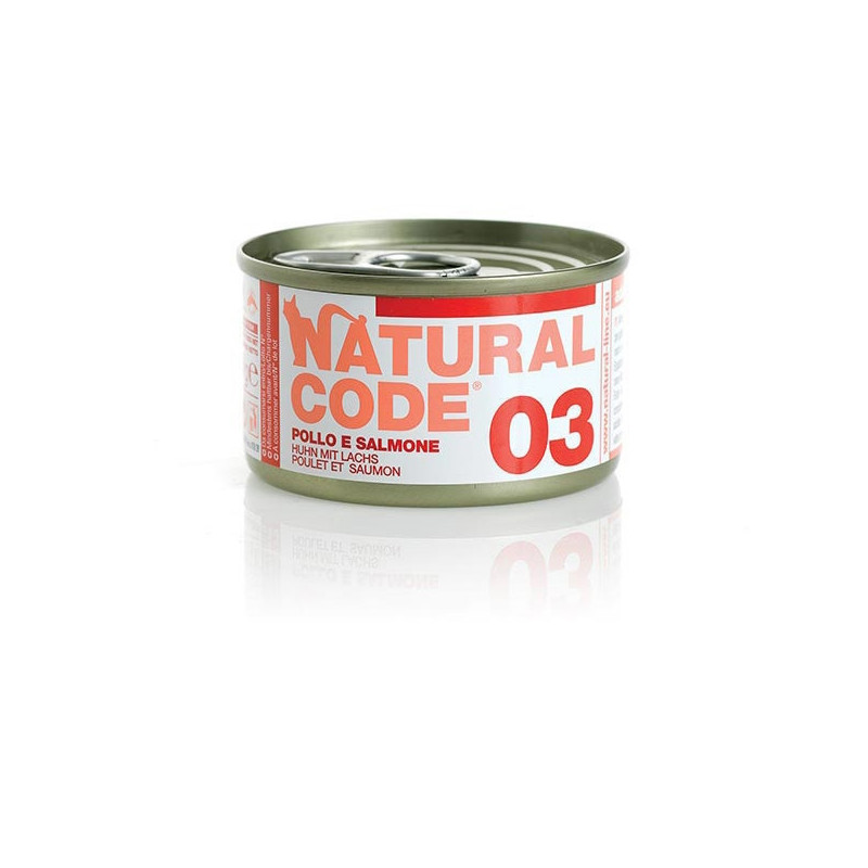 NATURAL CODE - 03 Poulet et Saumon 85 g.