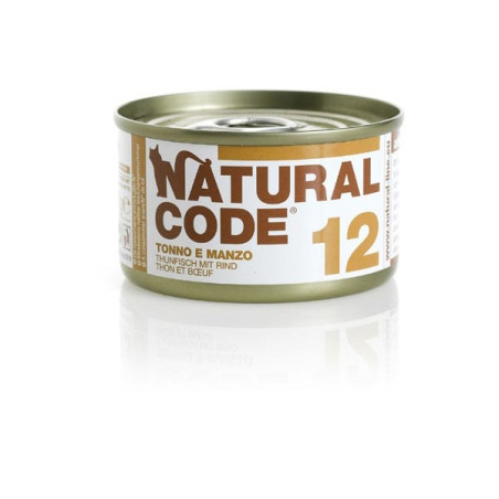 NATURAL CODE 12 Tonno e Manzo 85 gr. - 