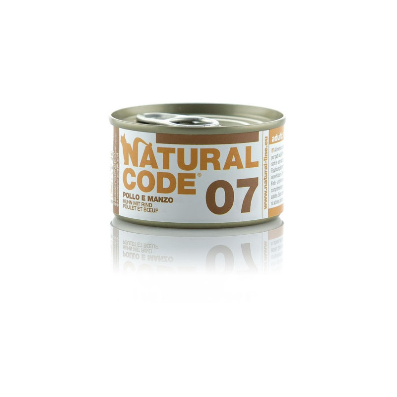 NATURAL CODE 07 Poulet et Bœuf 85 g. NATURAL CODE 07 Poulet et Bœuf 85 g.