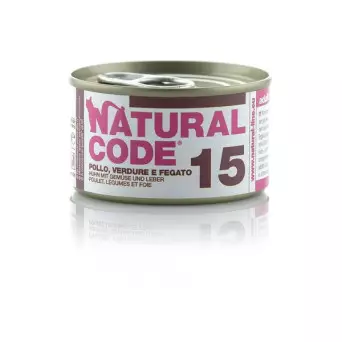 NATÜRLICHER CODE - 15 Huhn, Gemüse und Leber 85 gr.
