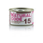 NATURAL CODE - 15 Poulet Verdure et Foie 85 g.