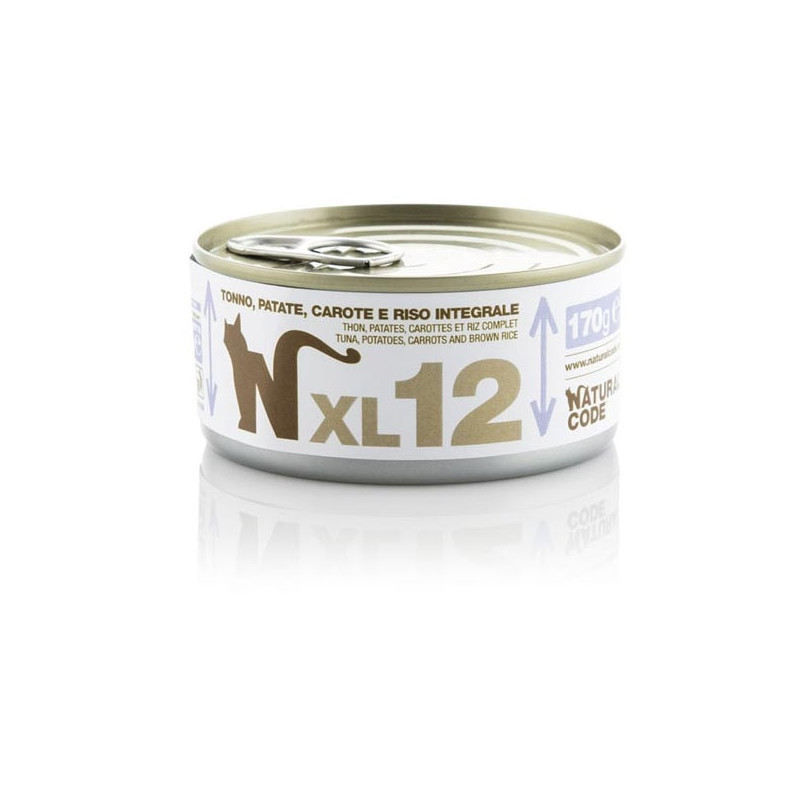 NATURAL CODE - XL 12 with Tuna, Potatoes, Carore and brown rice 170 gr.
