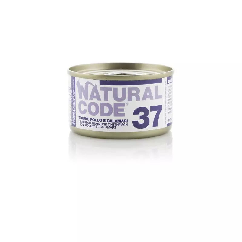 NATÜRLICHER CODE - 37 Thunfisch, Huhn und Tintenfisch 85 gr.