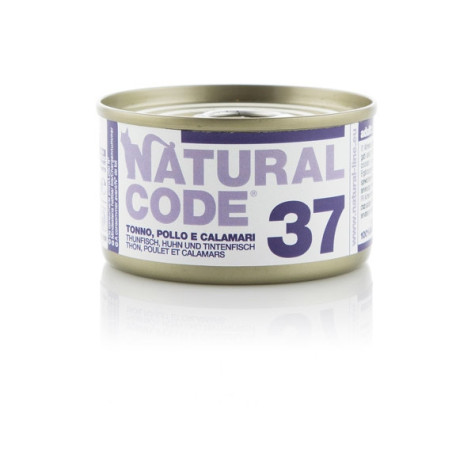NATURAL CODE 37 Thon,Poulet et Calamari 85 g.