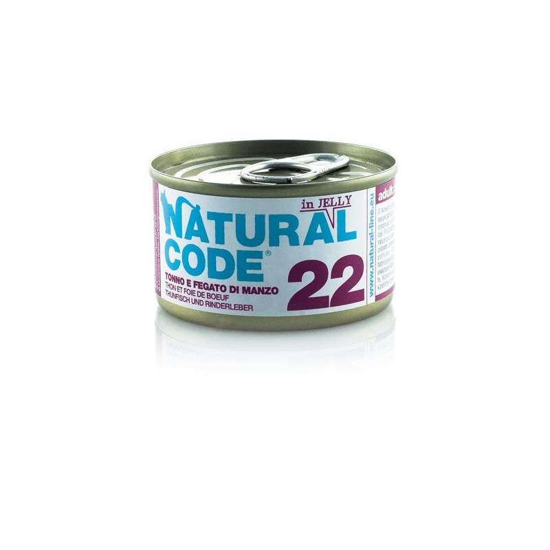 NATURAL CODE - 22 Thon et Foie di Bœuf 85 g. NATURAL CODE - 22 Thon et Foie di Bœuf 85 g.