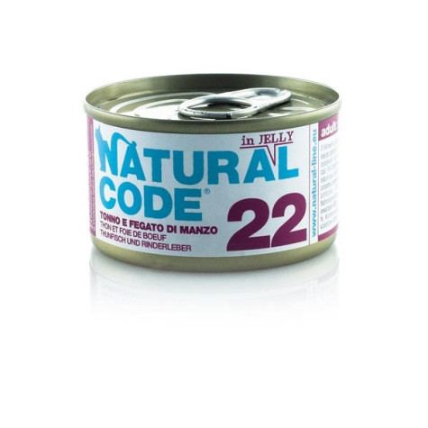 NATURAL CODE - 22 Tonno e Fegato di Manzo 85 gr. - 