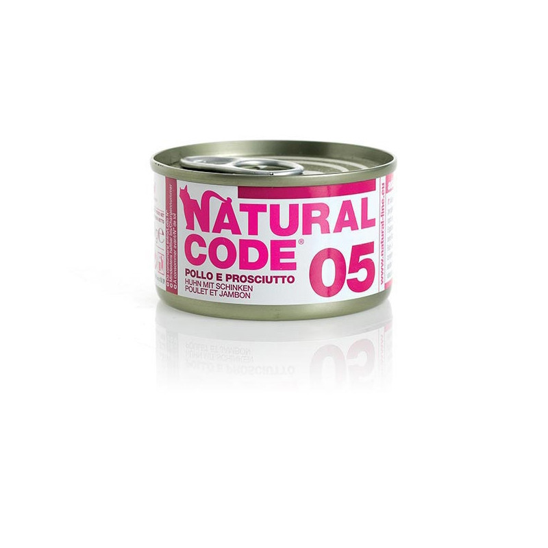 NATURAL CODE 05 Poulet et Prosciutto 85 g. NATURAL CODE 05 Poulet et Prosciutto 85 g.