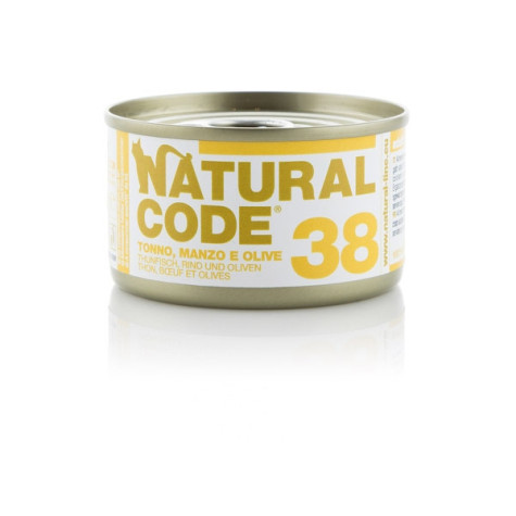 NATURAL CODE - 38 Tonno,Manzo e Olive 85 gr. - 