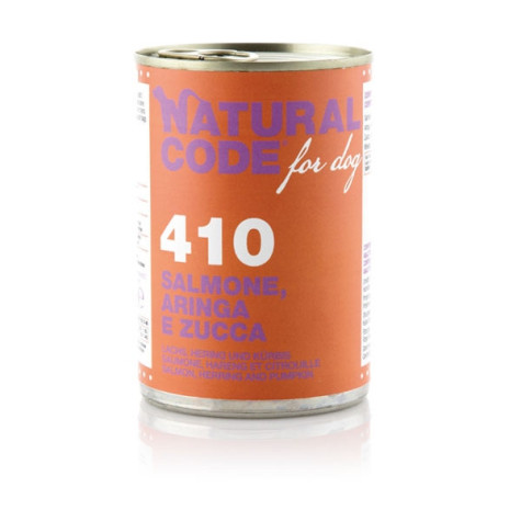 NATURAL CODE - For Dog 410 Salmone,Aringa e Zucca 400 gr. - 