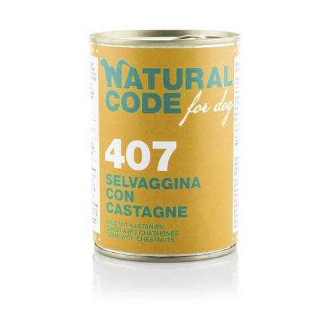 NATURAL CODE - For Dog 407 Selvaggina e Catagne 400 gr. - 