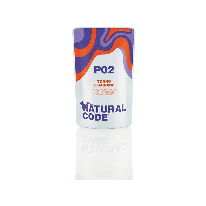 NATURAL CODE P02 Thon et Sardine in Acqua di Cottura ( 1 Sachet 70 g.) NATURAL CODE P02 Thon et Sardine in Acqua di Cottura ( 1 Sachet 70 g.)