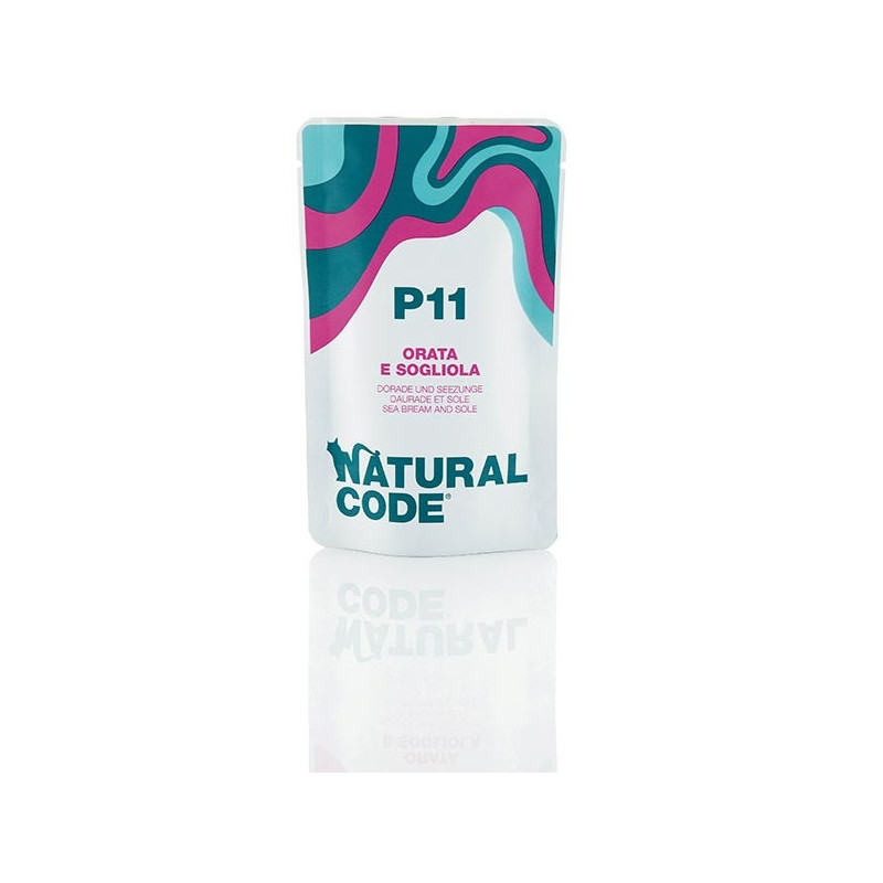 Natural Code P11 Orata et Sogliola in Acqua di cottura (1 Sachet 70 g.) Natural Code P11 Orata et Sogliola in Acqua di cottura (1 Sachet 70 g.)