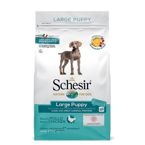 SCHESIR Dry Line Large Puppy Mantenimento con Pollo 3 kg. -