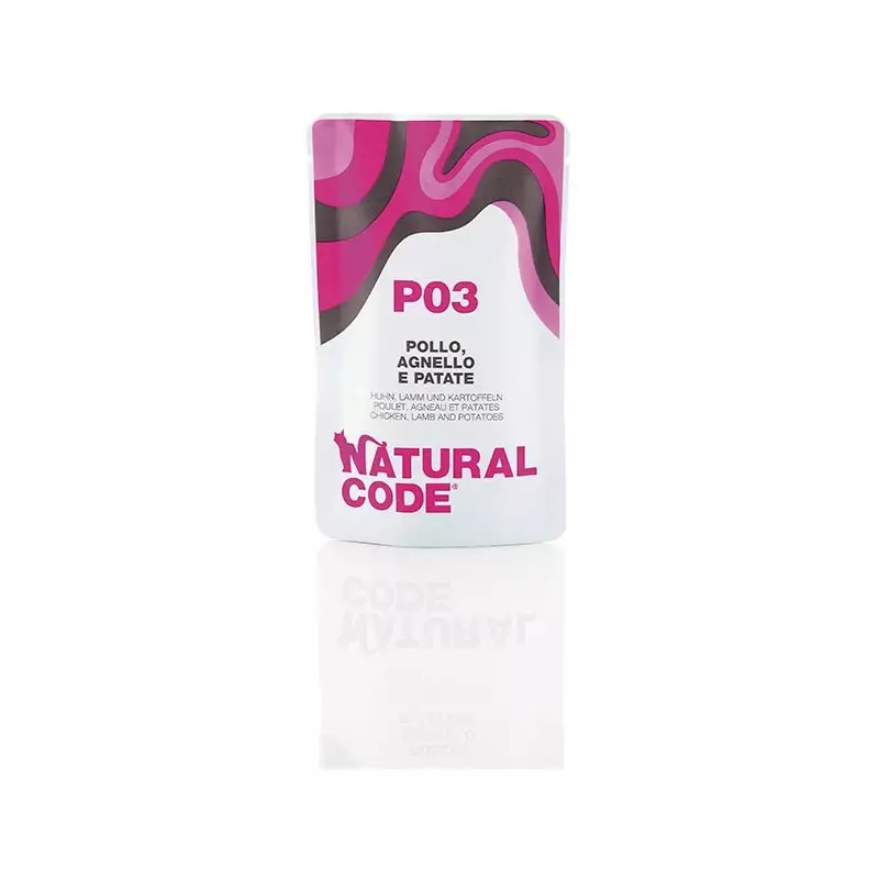 Natural Code - P03 Chicken, Lamb and Potatoes in cooking water (1 sachet 70 gr.)