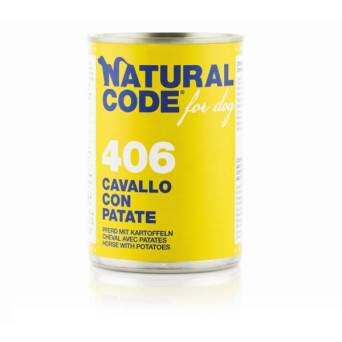 NATURAL CODE - For Dog 406 Cavallo con Patate 400 gr. - 