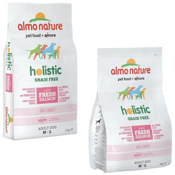 ALMO NATURE Holistic Grain Free M / L Salmon and Potatoes 2 kg.
