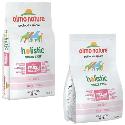 ALMO NATURE Holistic Grain Free M/L Salmone e Patate 2 kg. - 
