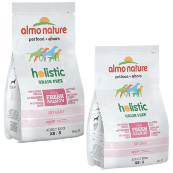 ALMO NATURE Holistic Grain Free XS/S Salmone e Patate 2 kg. - 
