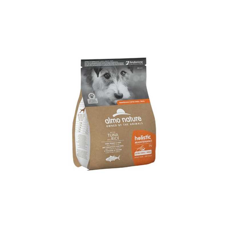 ALMO NATURE Holistic Maintenance Adult Extra Small et Small avec Thon et Riz 2 kg.