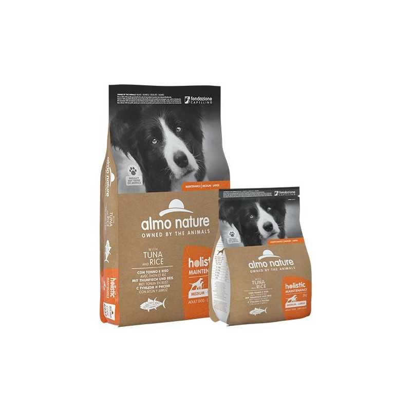 ALMO NATURE Holistic Maintenance Adult Medium et Large avec Thon et Riz 2 kg. ALMO NATURE Holistic Maintenance Adult Medium et Large avec Thon et Riz 2 kg.
