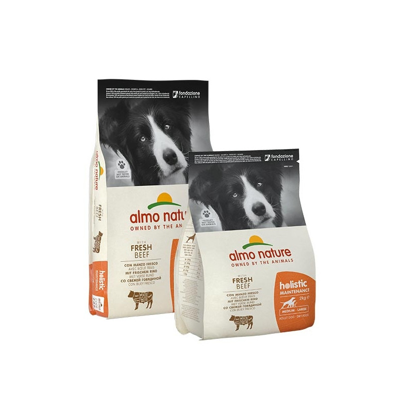 ALMO NATURE Holistic Medium Beef and Rice 2 kg.