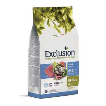 EXCLUSION Mediterraneo Monoprotein Adult Small Breed con Tonno 500 gr. - 