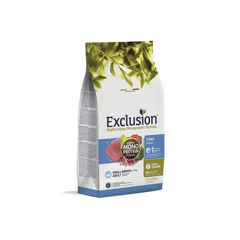 EXCLUSION Mediterraneo Monoprotein Adult Small Breed avec Thon 500 g.