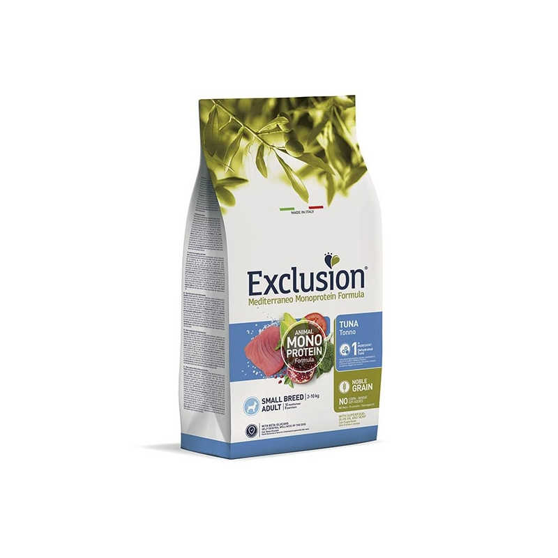EXCLUSION Mediterraneo Monoprotein Adult Small Breed with Tuna 500 gr.