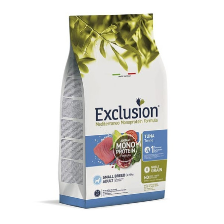 EXCLUSION Mediterraneo Monoprotein Adult Small Breed con Tonno 500 gr. - 