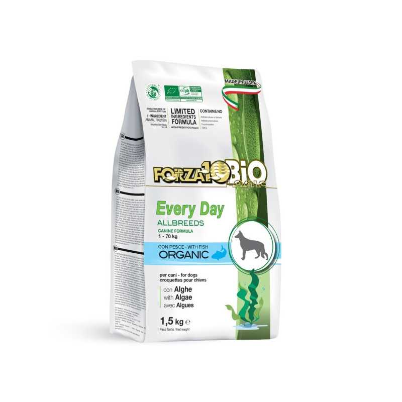 FORZA10 Every Day Bio All Breeds al Poisson avec Alghe 1,5 kg. FORZA10 Every Day Bio All Breeds al Poisson avec Alghe 1,5 kg.
