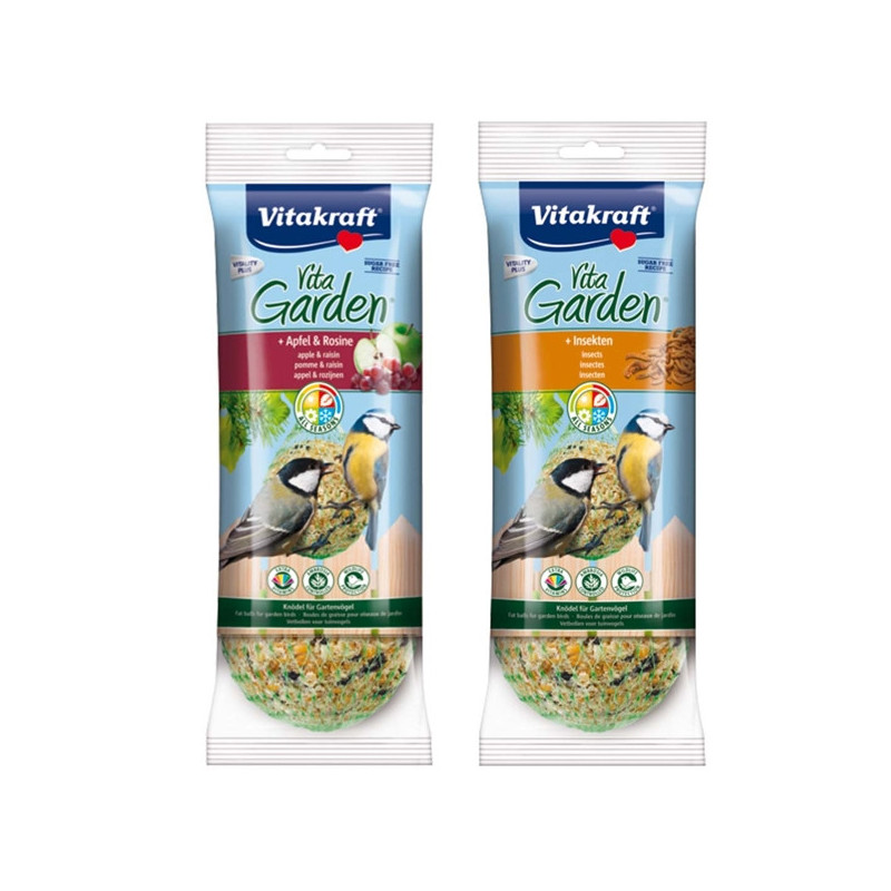 VITAKRAFT Vita Garden Palle di Grasso avec Pomme et Uvetta 4 pz. VITAKRAFT Vita Garden Palle di Grasso avec Pomme et Uvetta 4 pz.
