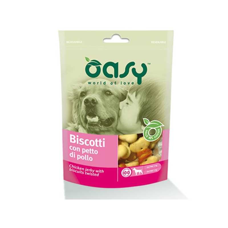 OASY Snack Biscotti avec Petto di Poulet 100 g. OASY Snack Biscotti avec Petto di Poulet 100 g.