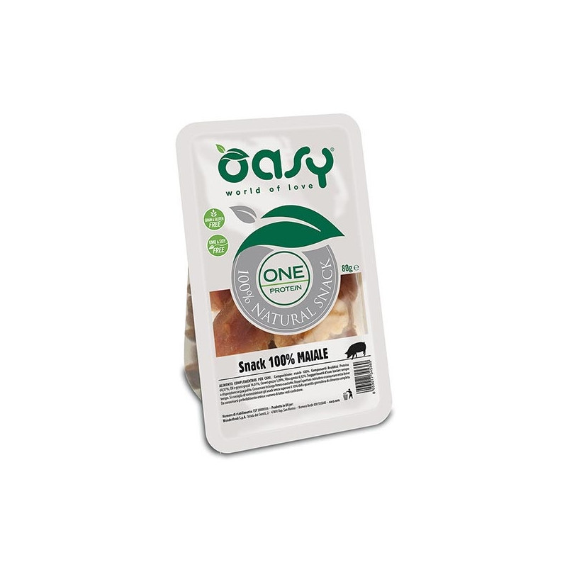 OASY Snack One Protein 100% Maiale 80 gr.