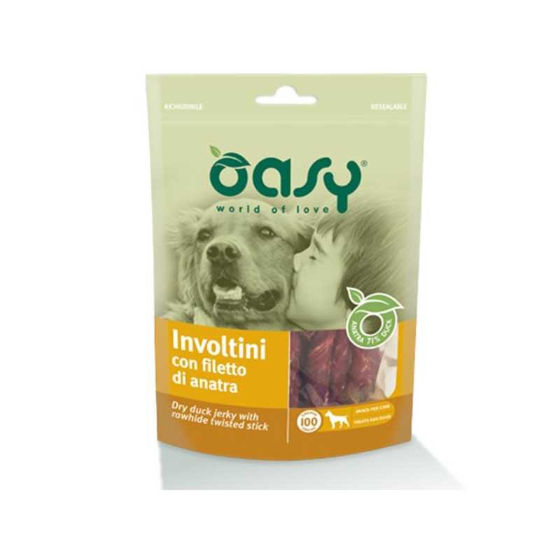 OASY Snack Involtini avec filetto di Canard 100 g. OASY Snack Involtini avec filetto di Canard 100 g.
