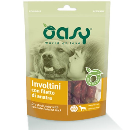 OASY Snack Involtini con filetto di Anatra 100 gr. - 