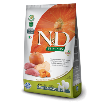 FARMINA N&D PUMPKIN grain free adult medio maxi cinghiale zucca e mela 2,5 kg - 