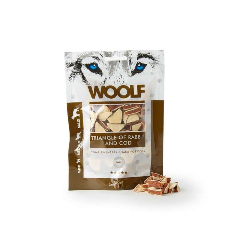 WOOLF Triangles of Rabbit and Cod 100 gr.