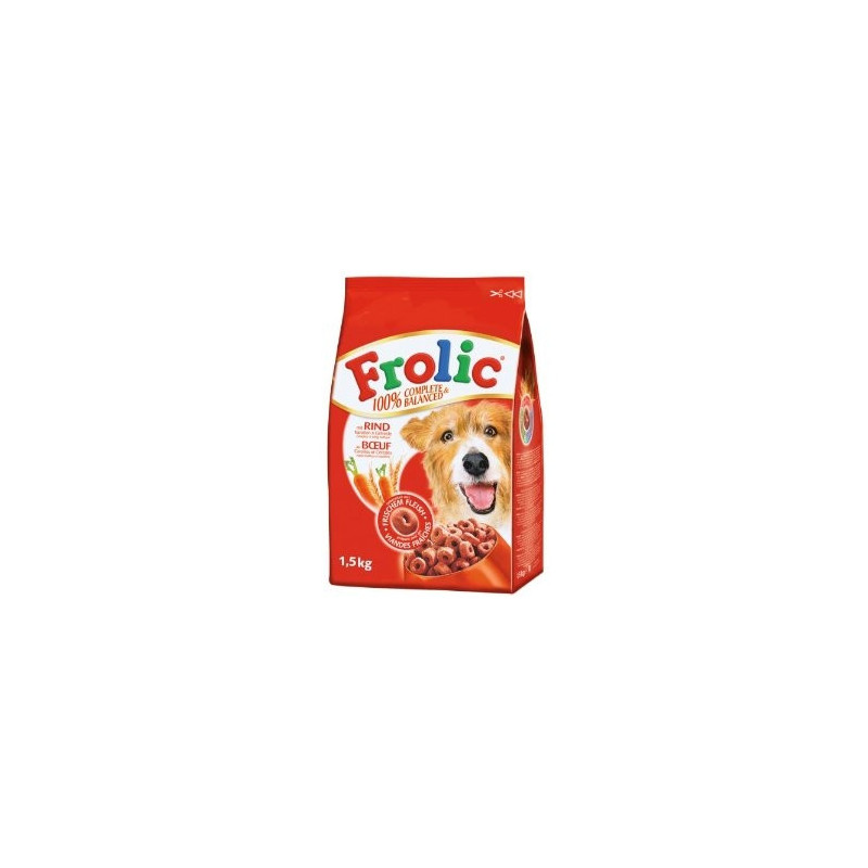 FROLIC croquettes ad anello Poulet et légumes pour taille Medium-Large 1,5 kg