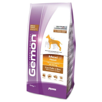 GEMON Dog Maxi Adult with Chicken and Rice 15 kg.