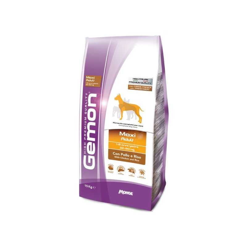 GEMON Dog Maxi Adult avec Poulet et Riz 15 kg. GEMON Dog Maxi Adult avec Poulet et Riz 15 kg.