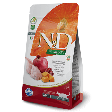 FARMINA n et d Pumpkin Grain Free Adult caille citrouille et grenade 1,5 kg