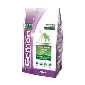 GEMON Dog Medium Adult with Lamb and Rice 15 kg.
