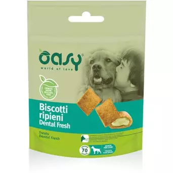 OASY Snack gefüllte Kekse Dental Fresh 70 gr.